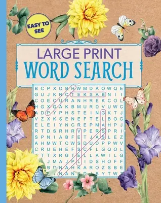 Large Print Floral Wortsuche - Large Print Floral Word Search