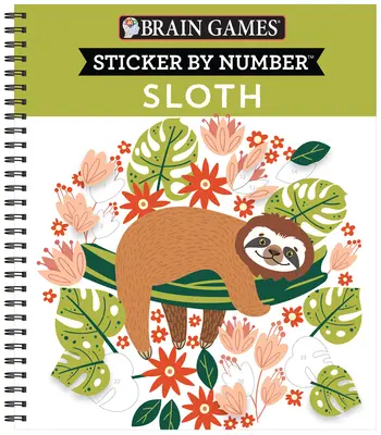 Denkspiele - Sticker nach Zahlen: Faultier - Brain Games - Sticker by Number: Sloth