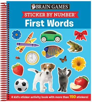 Denkspiele - Sticker nach Zahlen: Erste Wörter (3 bis 6 Jahre): Ein Sticker-Aktivitätsbuch für Kinder mit mehr als 150 Aufklebern! - Brain Games - Sticker by Number: First Words (Ages 3 to 6): A Kid's Sticker Activity Book with More Than 150 Stickers!
