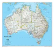 National Geographic: Australien Klassische Wandkarte (30,25 X 27 Zoll) - National Geographic: Australia Classic Wall Map (30.25 X 27 Inches)