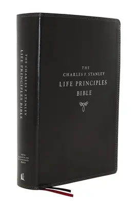 Nasb, Charles F. Stanley Life Principles Bible, 2. Auflage, lederweich, schwarz, Daumenregister, Komfortdruck: Heilige Bibel, New American Standard Bible - Nasb, Charles F. Stanley Life Principles Bible, 2nd Edition, Leathersoft, Black, Thumb Indexed, Comfort Print: Holy Bible, New American Standard Bible