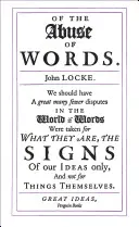 Über den Missbrauch von Wörtern - Of the Abuse of Words