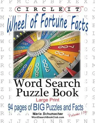 Circle It, Glücksrad Fakten, Wortsuche, Rätselbuch - Circle It, Wheel of Fortune Facts, Word Search, Puzzle Book