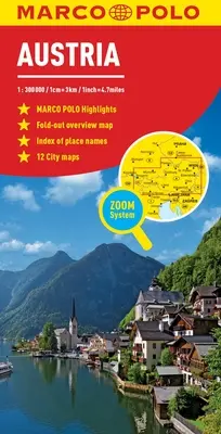 Österreich Marco Polo Karte - Austria Marco Polo Map