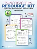Ressourcenpaket für Klavierlehrer: Reproduzierbare Arbeitsblätter, Spiele, Puzzles und mehr! - Piano Teacher's Resource Kit: Reproducible Worksheets, Games, Puzzles, and More!