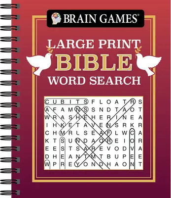 Brain Games - Großdruck Bibel Wortsuche (Rot) - Brain Games - Large Print Bible Word Search (Red)