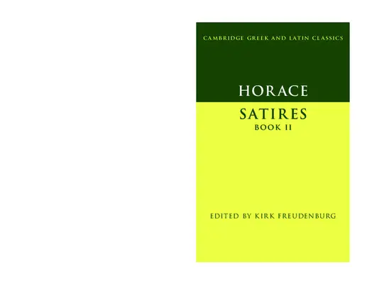 Horaz: Satiren Buch II - Horace: Satires Book II