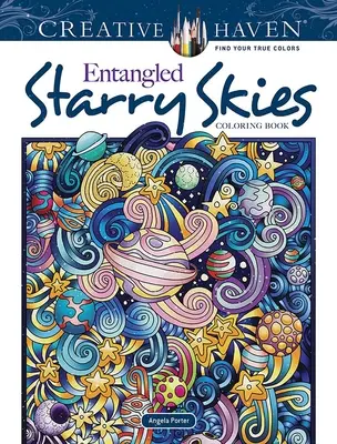 Creative Haven Verwickelte Sternenhimmel Malbuch - Creative Haven Entangled Starry Skies Coloring Book