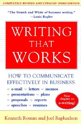 Schreiben, das funktioniert, 3. Auflage: Wie man im Geschäftsleben effektiv kommuniziert - Writing That Works, 3rd Edition: How to Communicate Effectively in Business