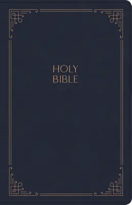 KJV Großdruck Bibel für den Privatgebrauch, marineblau mit Lederbezug Indexiert - KJV Large Print Personal Size Reference Bible, Navy Leathertouch Indexed