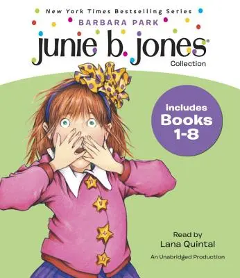 Junie B. Jones-Sammlung: Bücher 1-8: #Nr. 1 Dummer stinkender Bus; Nr. 2 Affentheater; Nr. 3 Großes fettes Maul; Nr. 4 Hinterhältiger kleiner Spion; Nr. 5 Ekliger blöder Obstkuchen; - Junie B. Jones Collection: Books 1-8: #1 Stupid Smelly Bus; #2 Monkey Business; #3 Big Fat Mouth; #4 Sneaky Peeky Spyi Ng; #5 Yucky Blucky Fruitcake;