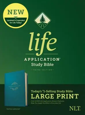 NLT Life Application Study Bible, dritte Auflage, Großdruck (Lederähnlich, Teal Blue) - NLT Life Application Study Bible, Third Edition, Large Print (Leatherlike, Teal Blue)