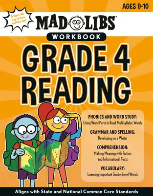 Mad Libs Arbeitsbuch: Klasse 4 Lesen - Mad Libs Workbook: Grade 4 Reading