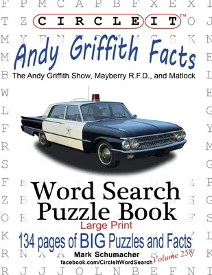 Circle It, Andy Griffith Fakten, Wortsuche, Rätselbuch - Circle It, Andy Griffith Facts, Word Search, Puzzle Book