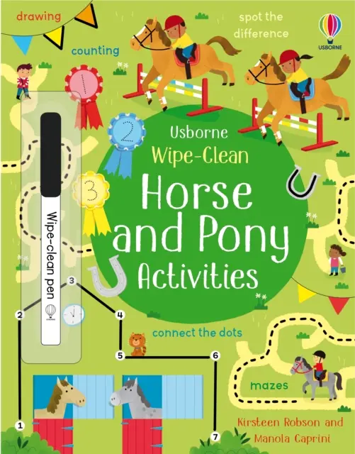 Saubere Pferde und Ponys zum Abwischen - Wipe-Clean Horse and Pony Activities