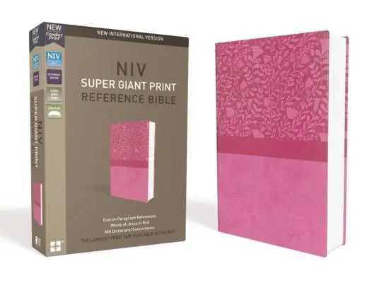 NIV, Super Giant Print Referenzbibel, Riesendruck, Kunstleder, Rosa, Red Letter Edition - NIV, Super Giant Print Reference Bible, Giant Print, Imitation Leather, Pink, Red Letter Edition