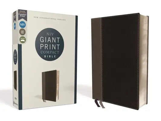 Niv, Giant Print Compact Bible, Lederweich, Schwarz, Red Letter Edition, Comfort Print - Niv, Giant Print Compact Bible, Leathersoft, Black, Red Letter Edition, Comfort Print