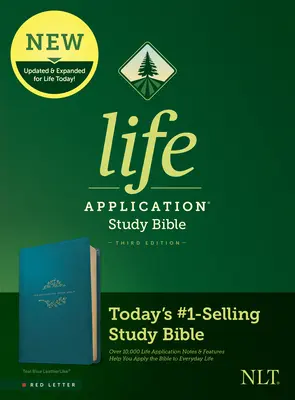 NLT Life Application Study Bible, Dritte Ausgabe (Rote Schrift, lederähnlich, Teal Blue) - NLT Life Application Study Bible, Third Edition (Red Letter, Leatherlike, Teal Blue)