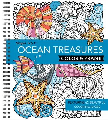 Color & Frame - Schätze des Ozeans (Malbuch für Erwachsene) - Color & Frame - Ocean Treasures (Adult Coloring Book)