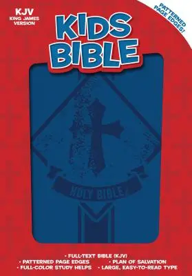 KJV Kinderbibel, königsblauer Lederüberzug - KJV Kids Bible, Royal Blue Leathertouch