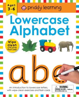 Wipe Clean Workbook: Kleinbuchstaben Alphabet (geschlossene Spiralbindung): Alter 3-6 Jahre; mit Stift und Lernkarten - Wipe Clean Workbook: Lowercase Alphabet (Enclosed Spiral Binding): Ages 3-6; With Pen & Flash Cards