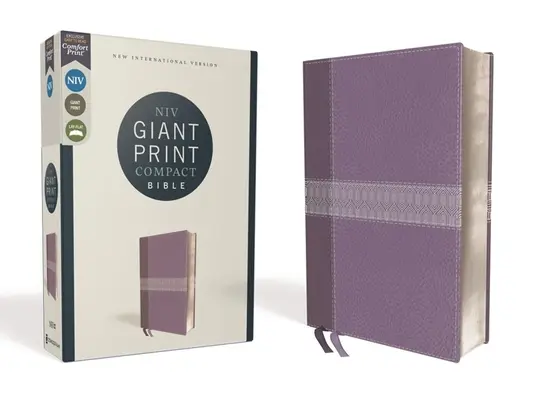 Niv, Giant Print Compact Bible, Lederweich, Lila, Red Letter Edition, Comfort Print - Niv, Giant Print Compact Bible, Leathersoft, Purple, Red Letter Edition, Comfort Print