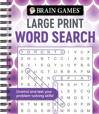Denkspiele - Großdruck-Wortsuche (Swirls) - Brain Games - Large Print Word Search (Swirls)