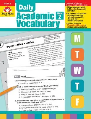Tägliches akademisches Vokabular Klasse 2 [mit Folien] - Daily Academic Vocabulary Grade 2 [With Transparencies]