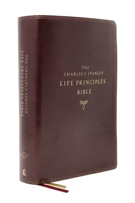 Nasb, Charles F. Stanley Life Principles Bible, 2. Auflage, Lederweich, Burgund, Daumenregister, Komfortdruck: Heilige Bibel, New American Standard Bi - Nasb, Charles F. Stanley Life Principles Bible, 2nd Edition, Leathersoft, Burgundy, Thumb Indexed, Comfort Print: Holy Bible, New American Standard Bi