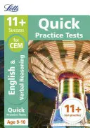 Letts 11+ Success - 11+ Verbal Reasoning Quick Practice Tests: Für die Cem-Tests: Alter 9-10 - Letts 11+ Success - 11+ Verbal Reasoning Quick Practice Tests: For the Cem Tests: Age 9-10