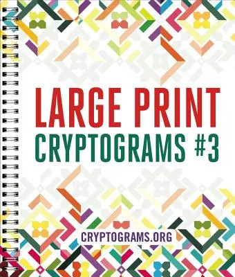 Großdruck Kryptogramme #3 - Large Print Cryptograms #3