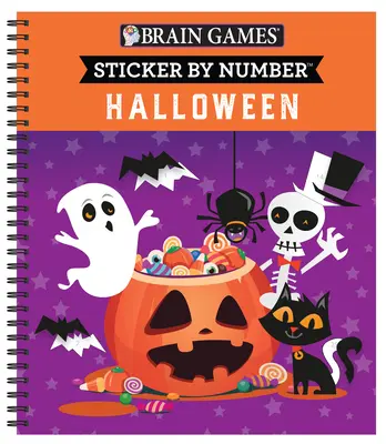 Denkspiele - Sticker nach Zahlen: Halloween - Brain Games - Sticker by Number: Halloween