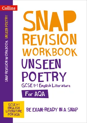 AQA Unseen Poetry Anthology Workbook - Ideal für das Lernen zu Hause, für Prüfungen 2022 und 2023 - AQA Unseen Poetry Anthology Workbook - Ideal for Home Learning, 2022 and 2023 Exams