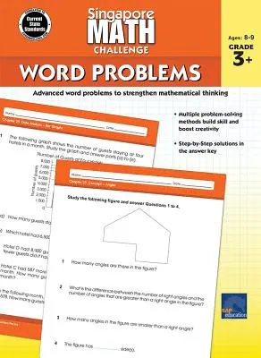 Singapur Mathe Herausforderung Wort Probleme, Klassen 3 - 5 - Singapore Math Challenge Word Problems, Grades 3 - 5