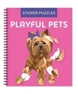Denkspiele - Sticker nach Buchstaben: Verspielte Haustiere (Sticker Puzzles - Kinder Activity Buch) - Brain Games - Sticker by Letter: Playful Pets (Sticker Puzzles - Kids Activity Book)