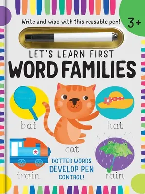 Let's Learn: Wortfamilien (Schreiben und Wischen): (Frühe Lesefähigkeiten, Arbeitsheft zum Schreiben von Buchstaben, Stiftkontrolle) - Let's Learn: Word Families (Write and Wipe): (Early Reading Skills, Letter Writing Workbook, Pen Control)