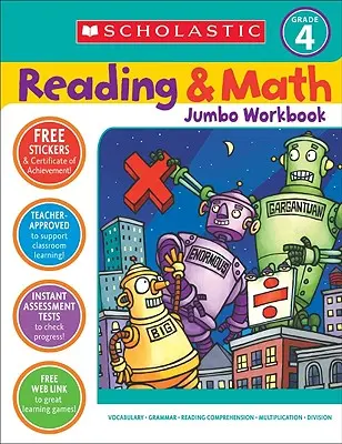 Jumbo-Arbeitsheft Lesen & Mathematik: Klasse 4 - Reading & Math Jumbo Workbook: Grade 4