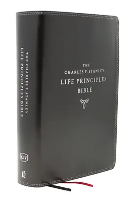 Kjv, Charles F. Stanley Lebensprinzipien Bibel, 2. Auflage, Lederweich, Schwarz, Indexiert, Komfortdruck: Wachsen in der Erkenntnis und im Verstehen Gottes - Kjv, Charles F. Stanley Life Principles Bible, 2nd Edition, Leathersoft, Black, Indexed, Comfort Print: Growing in Knowledge and Understanding of God