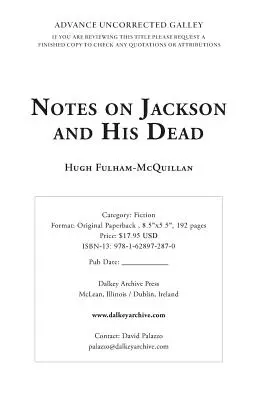 Notizen über Jackson und seine Toten - Notes on Jackson and His Dead