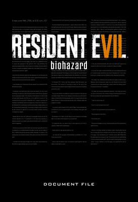 Resident Evil 7: Biohazard Dokumentendatei - Resident Evil 7: Biohazard Document File