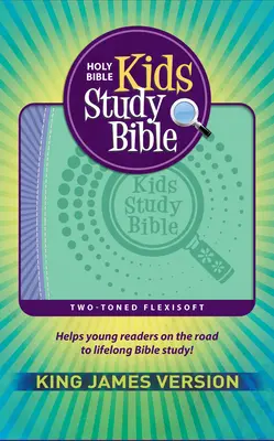 KJV Kinderbibel Flex Lila und Grün bedruckbar (Echtes Leder) - KJV Kids Study Bible Flex Purple and Green Imprintable (Genuine Leather)