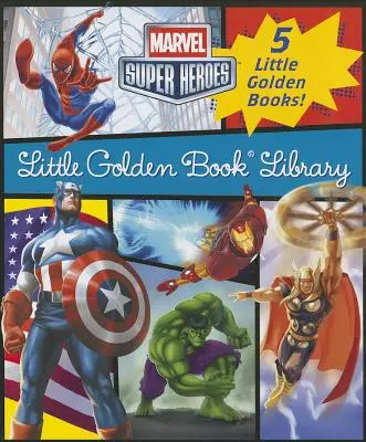 Kleines Goldenes Buch Marvel Bibliothek (Marvel Super Heroes): Spider-Man; Hulk; Iron Man; Captain America; The Avengers - Marvel Little Golden Book Library (Marvel Super Heroes): Spider-Man; Hulk; Iron Man; Captain America; The Avengers