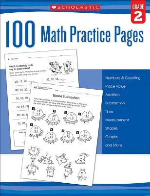 100 Mathe-Übungsseiten: Klasse 2 - 100 Math Practice Pages: Grade 2