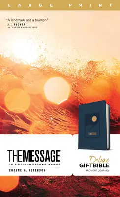 The Message Deluxe Geschenkbibel, Großdruck (Leder-Look, Marine): Die Bibel in zeitgenössischer Sprache - The Message Deluxe Gift Bible, Large Print (Leather-Look, Navy): The Bible in Contemporary Language