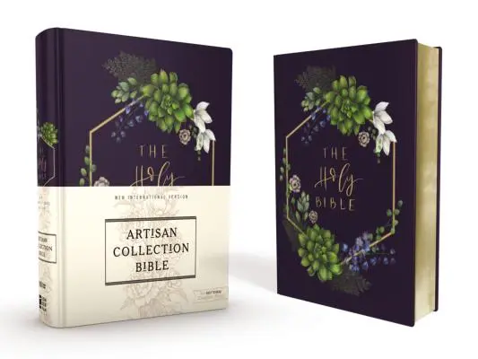 Niv, Artisan Collection Bibel, Leinen über Pappe, Navy Floral, gestaltete Kanten unter Vergoldung, Red Letter Edition, Comfort Print - Niv, Artisan Collection Bible, Cloth Over Board, Navy Floral, Designed Edges Under Gilding, Red Letter Edition, Comfort Print
