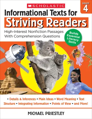 Informationstexte für aufmerksame Leser: Klasse 4: Hochinteressante Sachtexte mit Verständnisfragen - Informational Texts for Striving Readers: Grade 4: High-Interest Nonfiction Passages with Comprehension Questions