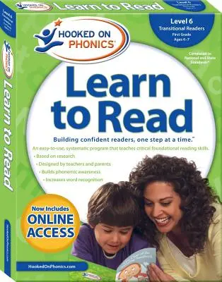 Hooked on Phonics Lesen lernen - Stufe 6, Band 6: Übergangslektüre (Erste Klasse - Alter 6-7) - Hooked on Phonics Learn to Read - Level 6, Volume 6: Transitional Readers (First Grade Ages 6-7)