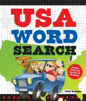 USA Wortsuche: Rätsel, Fakten und Spaß für 50 Staaten - USA Word Search: Puzzles, Facts, and Fun for 50 States