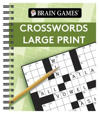 Denkspiele - Kreuzworträtsel Großdruck (Grün) - Brain Games - Crosswords Large Print (Green)