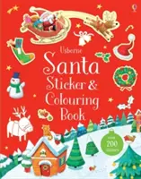 Weihnachtsmann-Sticker und Malbuch - Santa Sticker and Colouring Book